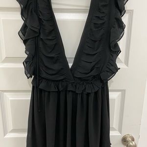 Black babydoll dress
